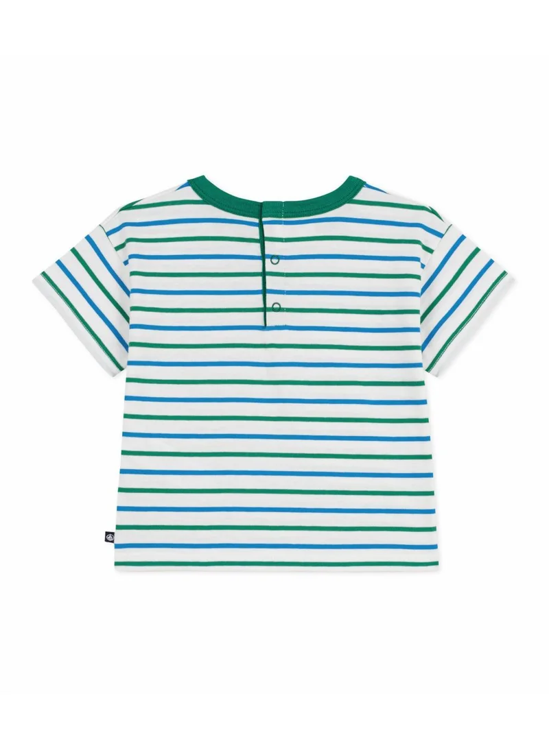 بيتي باتو Babies' short-sleeved stripy cotton T-shirt